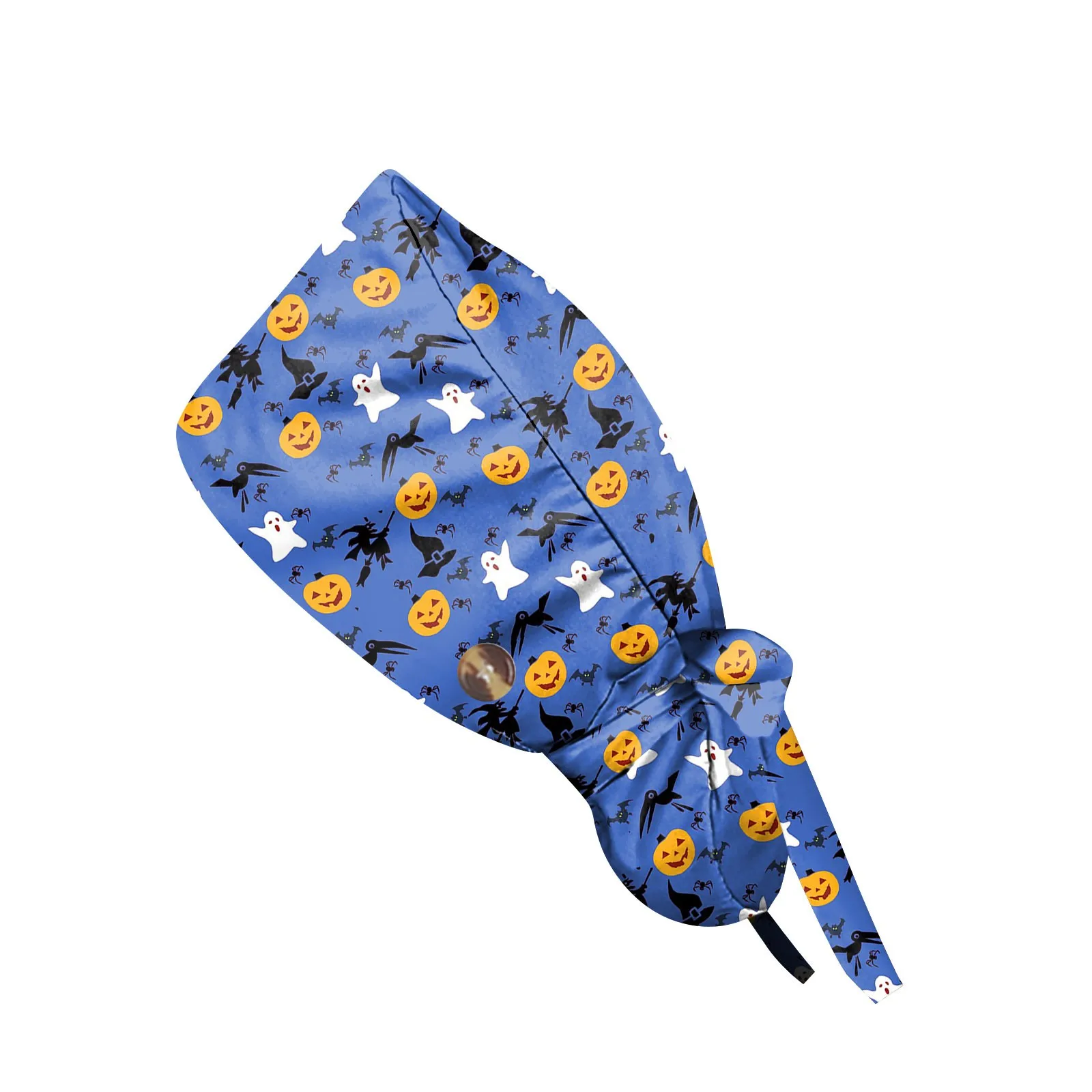 1 buah topi gosok kerja katun nyaman topi perawatan dokter gigi Lab agen kecantikan topi mancing tahan debu dapat disesuaikan topi medis