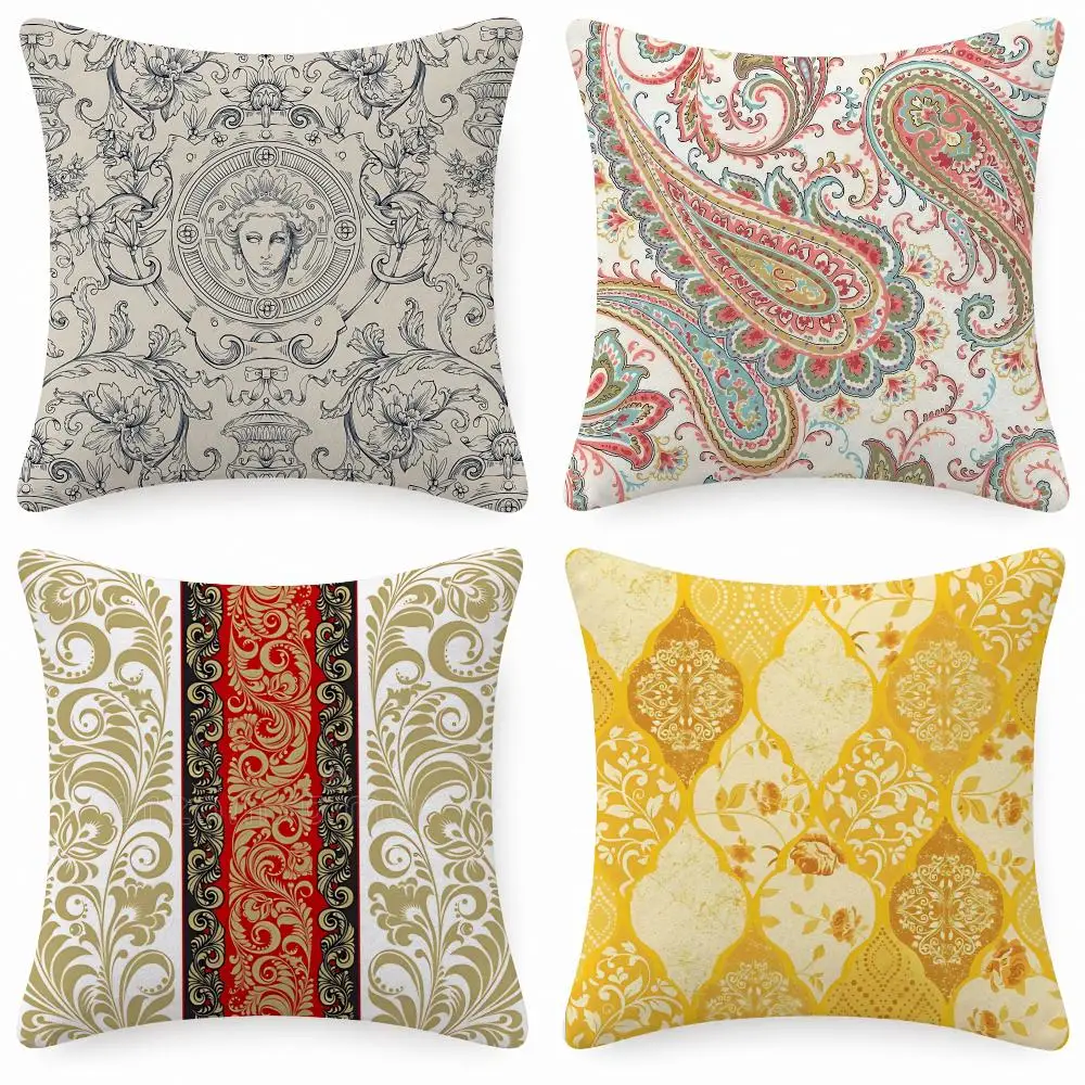 Style Vintage V-Vintage Cushion Cover Soft Short Plush Anti-Mite Sofa Bedroom Den Car Dorm Decor Gifts