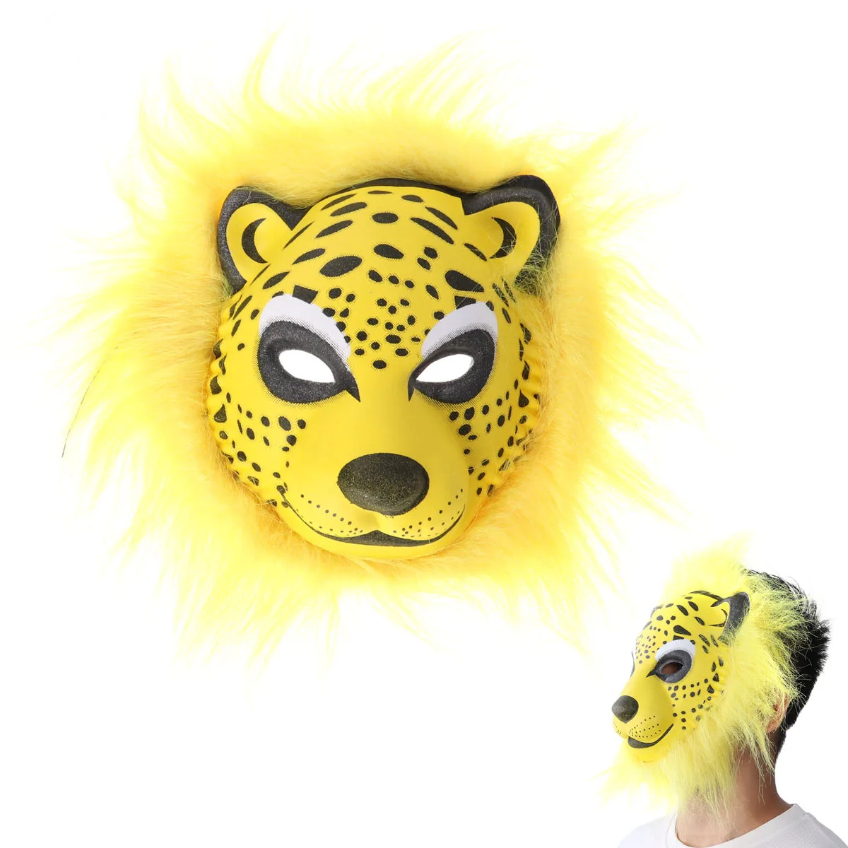 หน้ากากสัตว์ ปาร์ตี้ฮาโลวีน งานเต้นรำสวมหน้ากาก คอสเพลย์ หน้ากากเด็ก สายรัดยืดหยุ่น ระบายอากาศได้ดี สวมใส่สบาย สมจริง