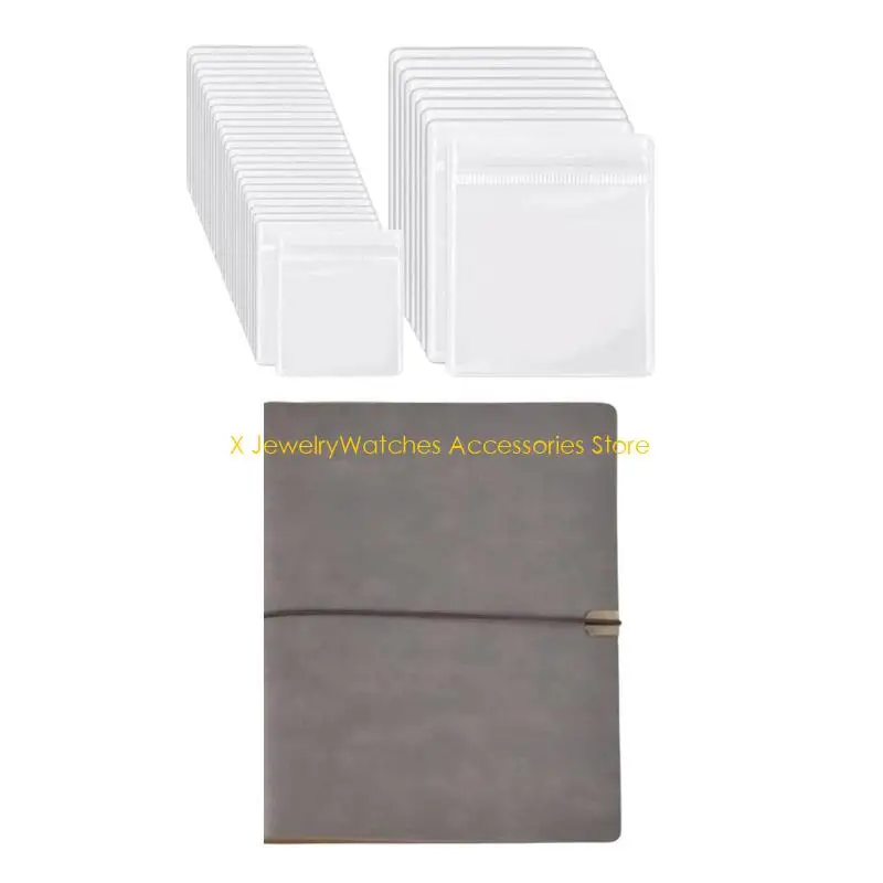 

31KD Dustproof Clear Travel Jewelry Book for Rings Earrings and Necklaces