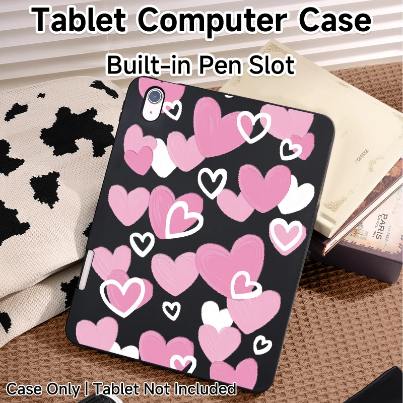 

For iPad5/6/7/8/9/10th Generation Cases Accessories For iPad Air2/3/4/5Pro11 Mini6/7 Soft Cover,With pen slot to prevent falling