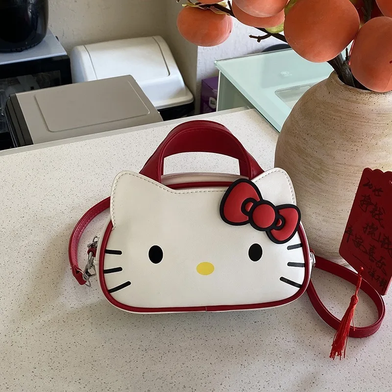

Hello Kitty Cute Girl Simple Cartoon Fashion Shoulder Bag Spring Travel Crossbody Handbag Holiday Gift Women Supplies Wholesale
