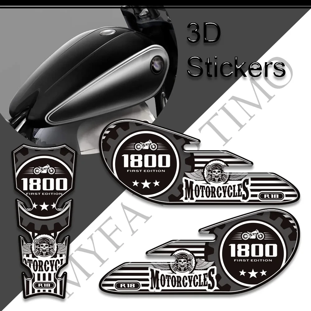 

For BMW R18 1800 CC 1800cc 2020-2022 Motorcycle Tank Grips Pad Protector adhesive decals Stickers Gas Fuel Oil Kit Knee