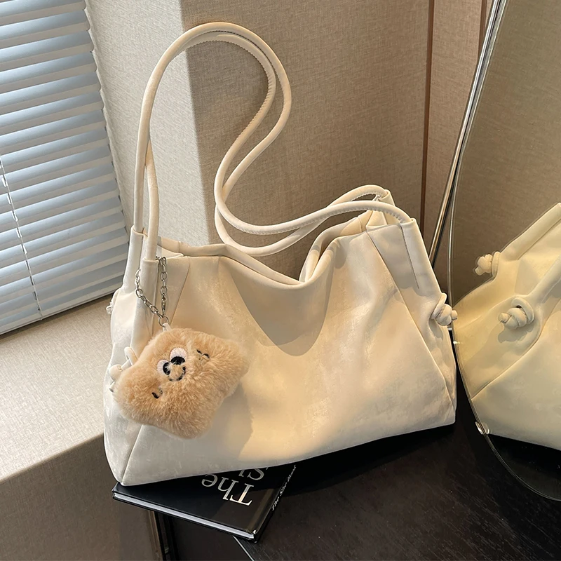 

Rabbit Women's Large Capaci Casual oulder Tote Bag Faion Trend Soft PU Leather Magnetic Bule Closure Handbag