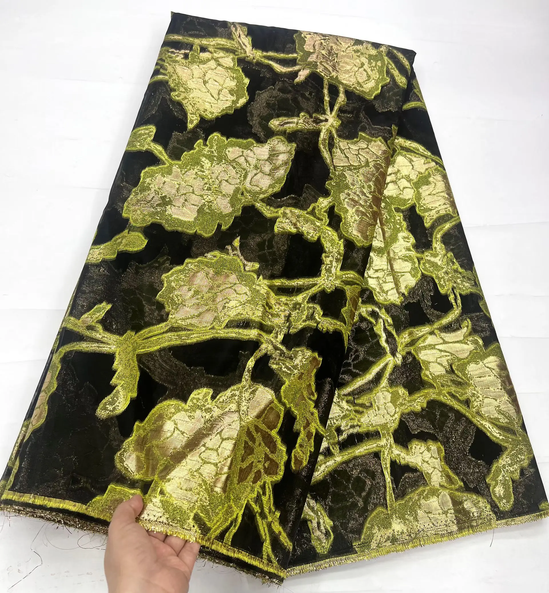 

New Design Damask Brocade French Lace Fabric 2026 High Quality Jacquard Organza African Lace Fabric For Party Dress Sew LHD26103