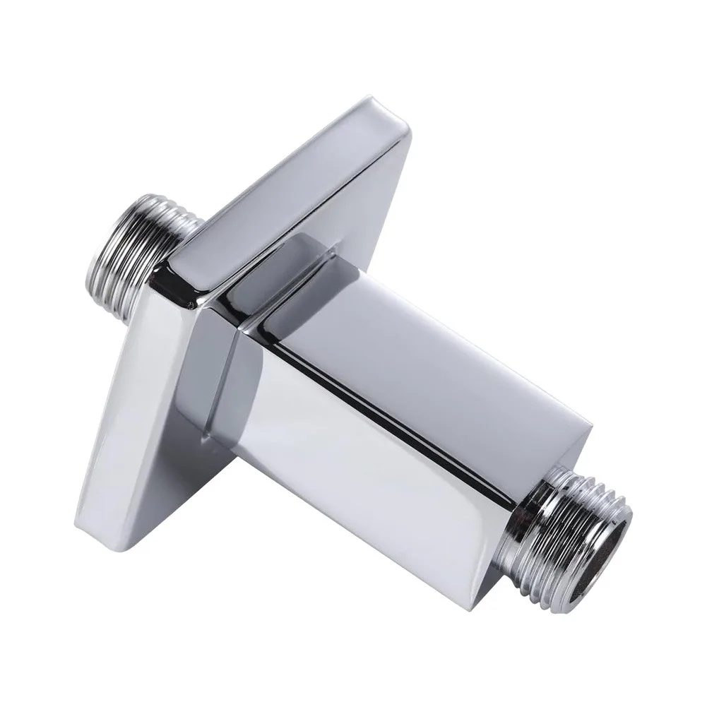 3 Inch Straight Shower Arm Stainless Steel Electrostatic Baked Finish Flange Mount G1/2 NPT1/2 for Rain Shower Heads