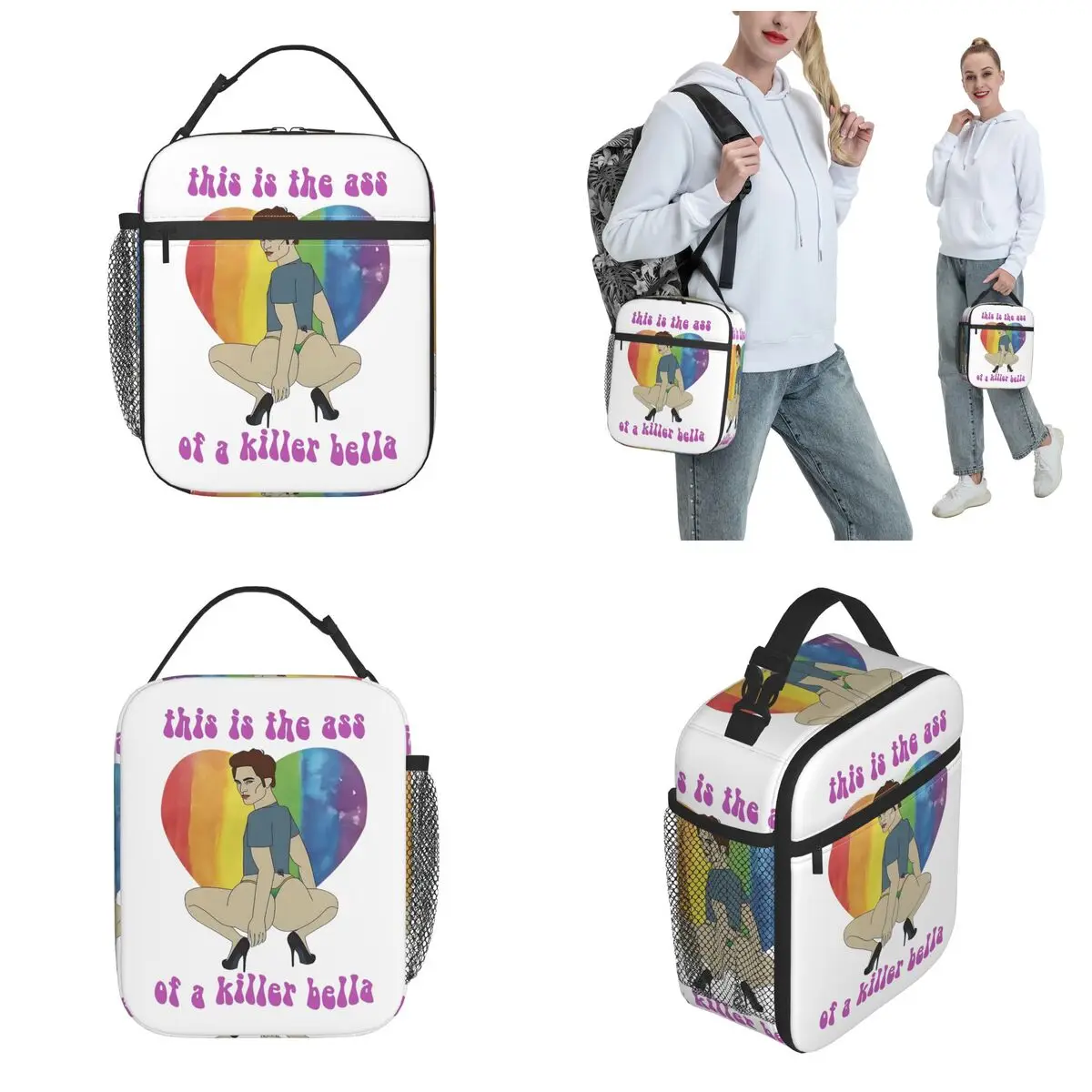 Lunch Box Funny This Is The Ass Of A Killer Bella Product Lunch Food Box Causal Cooler Thermal Bento Box For School