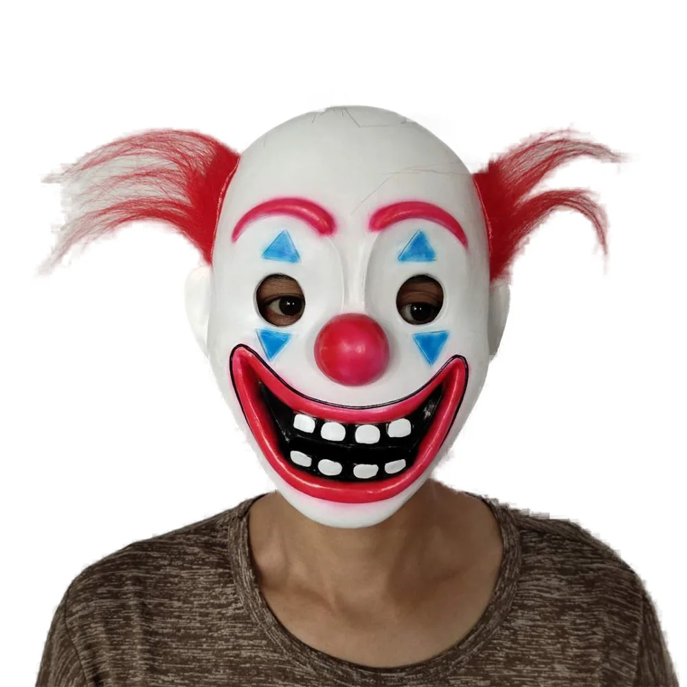 

Laughing clown latex mask Halloween accessories role play party accessories holiday gift masquerade
