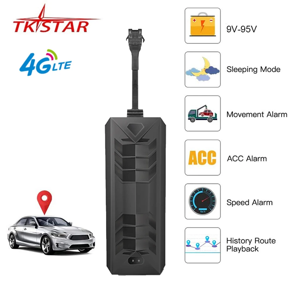 TKSTAR TK806 Mini Car 4G GPS Tracker Remotely Cut Off Oil GPRS Locator Motorcycle Realtime Tracking ACC Alert Free Web APP