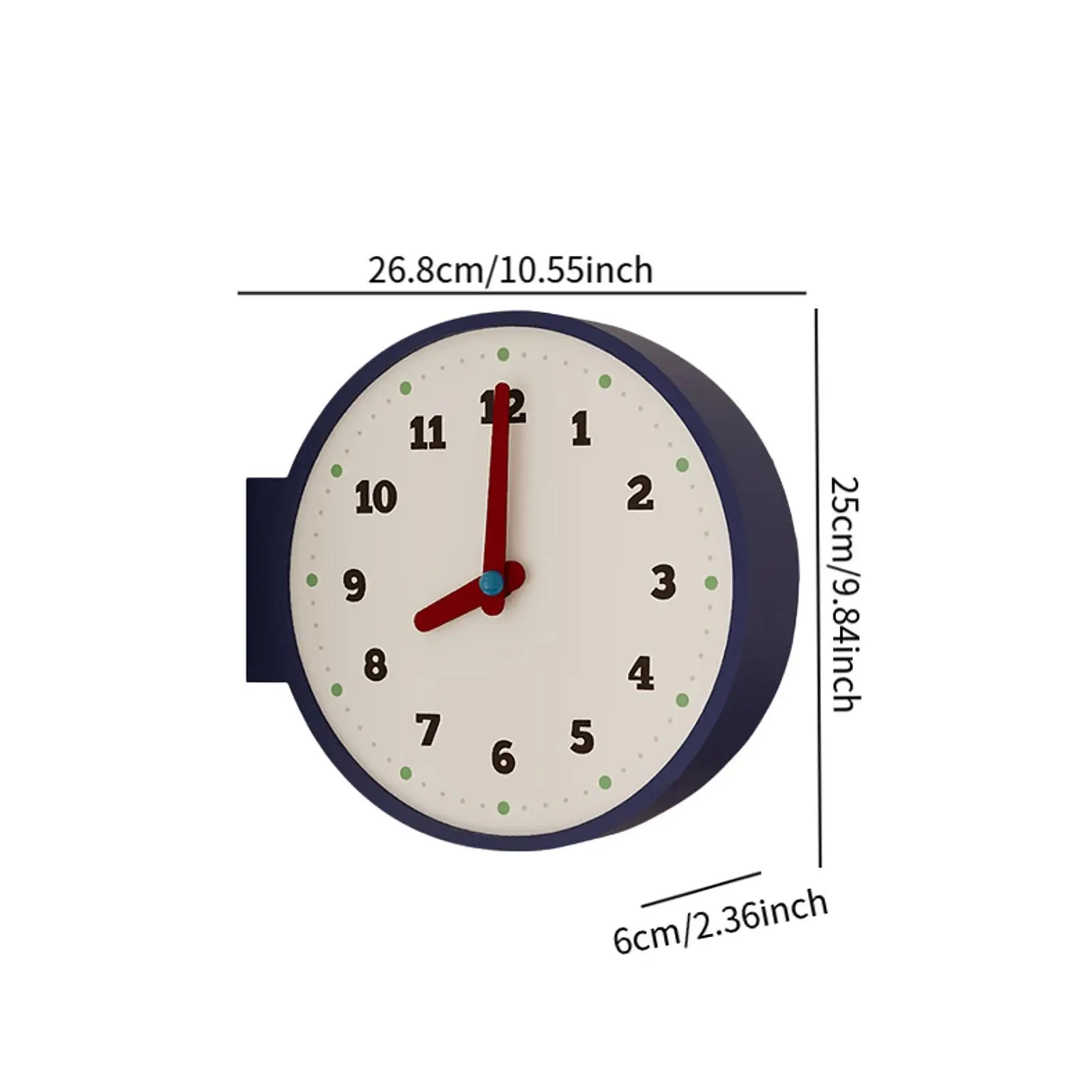 Double Sided Corner Wall Clock Luxury Silent Modern Resin Acrylic Easy Read Elegant Tabletop for Living Room Bedroom Office Home