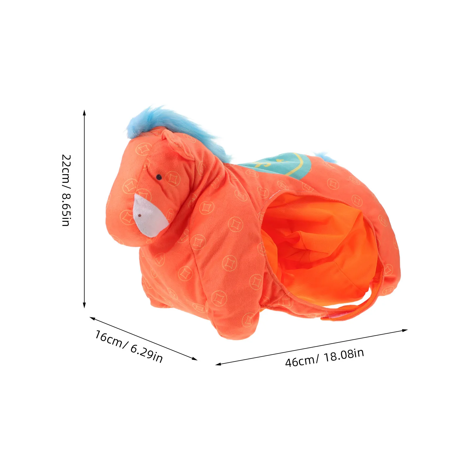 Horse Head Headgear Creative Cartoon Horse Hat for Chinese New Year 2026 Celebration Party Photo Booth Props Performance