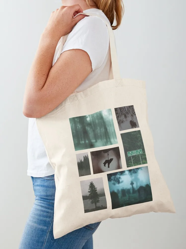 Twilight Aesthetic Home Decor Sticker Pack Collage HECKINFAROUT Tote Bag tote bags men shopping trolley bag Canvas Tote Bag