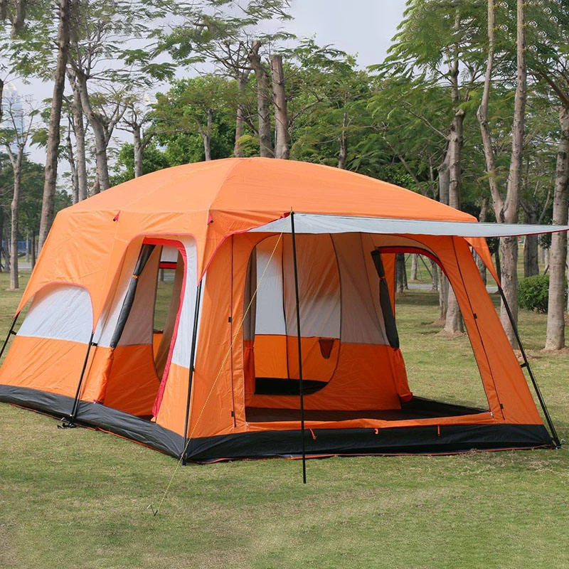 Hot Sale Easy Build 8-10 Person Big Family Tent With Porch Outdoor Camping Tent