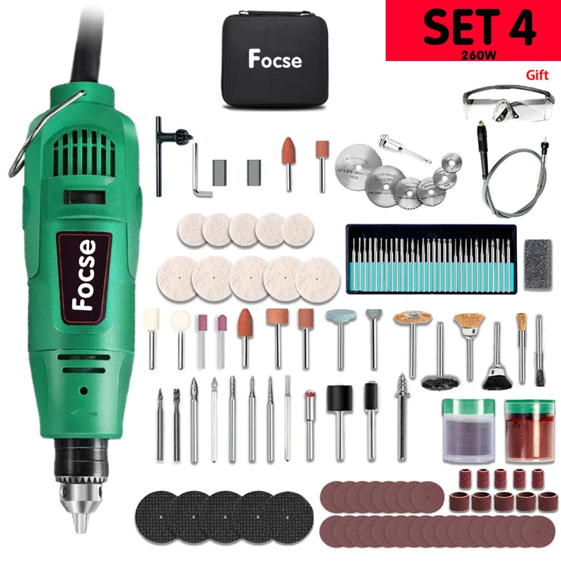 Dremel 260 W/480 W High-Power Graveur Elektrische Boor Graveren Rotary Tool Flexibele As 6-positie Variabele Snelheid Polijsten