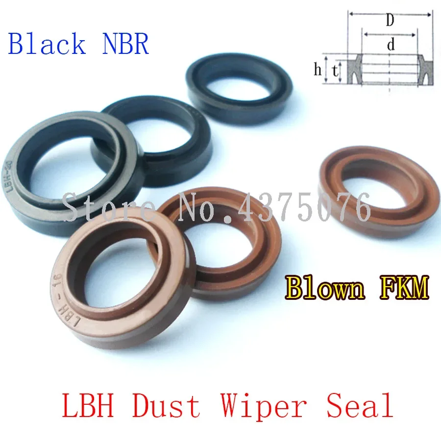 240X256/250X266/260X276/270X286/280X296/290X310X10X13-355X375 LBH Dust ring double lip seal hydraulic cylinder Wiper NBR  Rubber