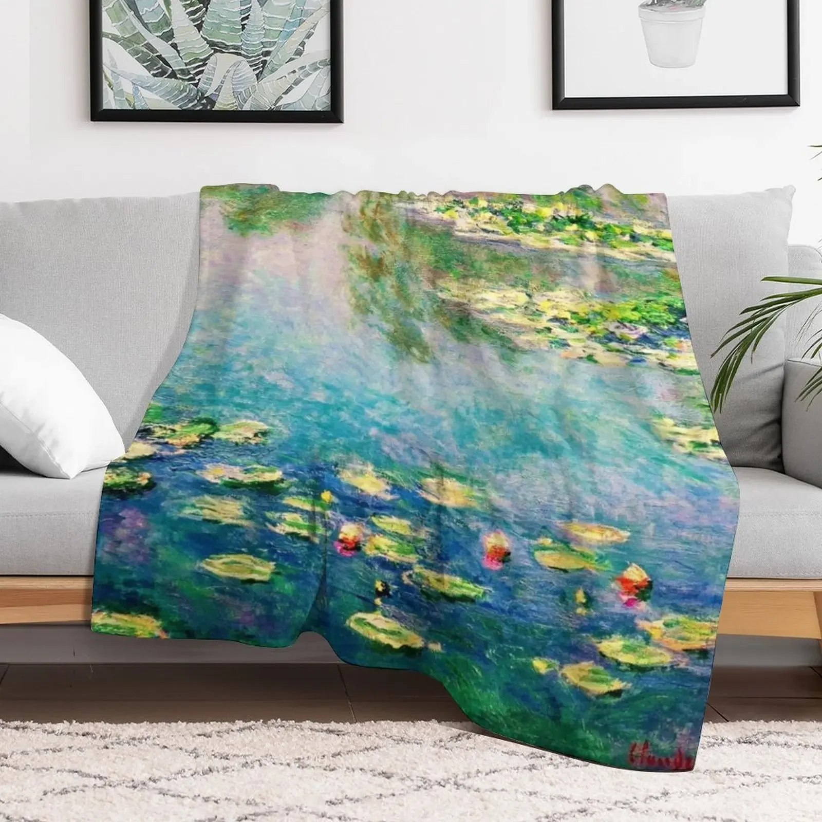 Le jardin d'eau de Giverny Claude Monet's Water Garden Throw Blanket heavy to sleep Sleeping Bag Blankets