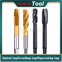 M3 M4 M5 M6 M8 M10 M12 Titanium HSS Screw Thread Tap Drill Bits Straight Slot Tap Spiral Tap Lopointed Tap Metric Tap Right Hand