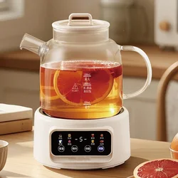 600W Multi-function Health Kettle Temperature Control Glass Flower Teapot 1.2L Electric Kettle 24h Appointment Stew Boil Kettle