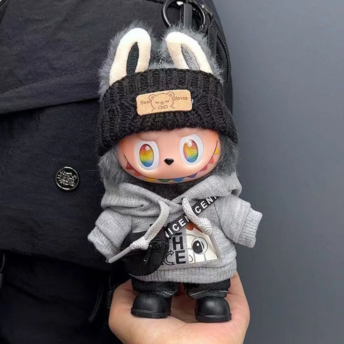 Plush Doll Clothes Fashion Hoodie Pants Set for Labubu Idol Dolls Trendy DIY Doll Clothing Accessories Gift