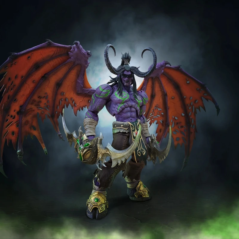 

World of Warcraft 30cm Scale Male Soldier Demon Hunter Illidan Full Set Action Figure Collectible Model Toy Doll Gift