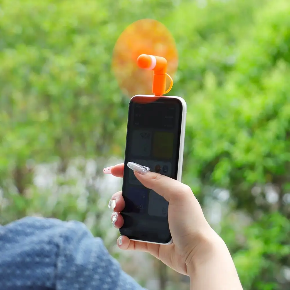 2in1 Mini Portable Mobile Phone Fan Cooler For Android For IPhone For Samsung For Huawei For iPad
