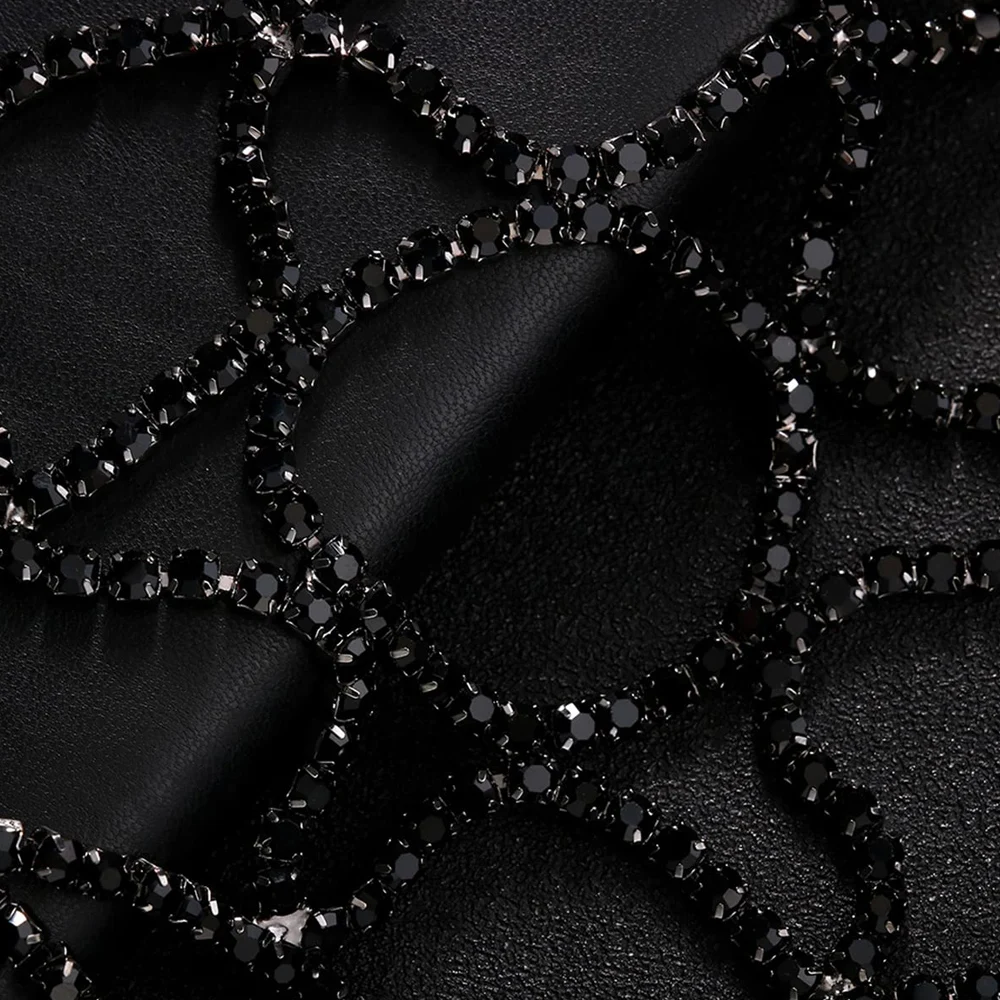 2023 Hollow Rhinestone Mesh Headpiece Wedding Head Chain Jewelry for Women Luxury Crystal Headband Head Cap Hat Hair Accessories