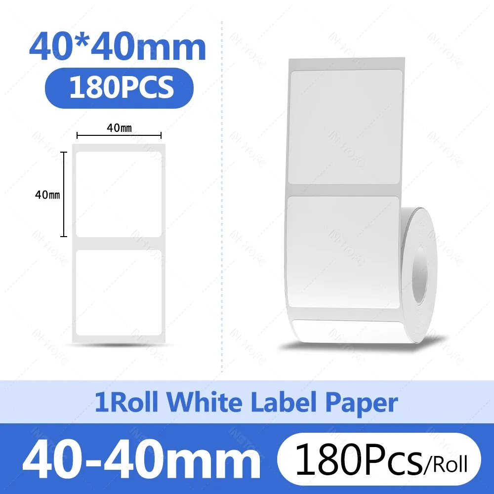 Niimbot B21/B1/B31 Thermisch Label Sticker Papier Rond Wit 20-50mm Breedte Kleding Tag Commodity Prijs Voedsel Zelfklevend - afbeelding 1