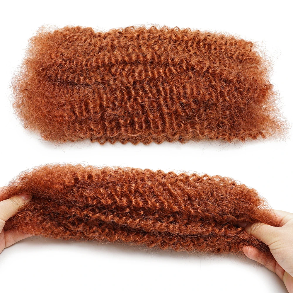 # 350 شعر بشري أفرو غريب # 27 شعر أشقر للتضفير # وصلات شعر مجعد 99J لضفائر التقلبات الصغيرة Microlocs