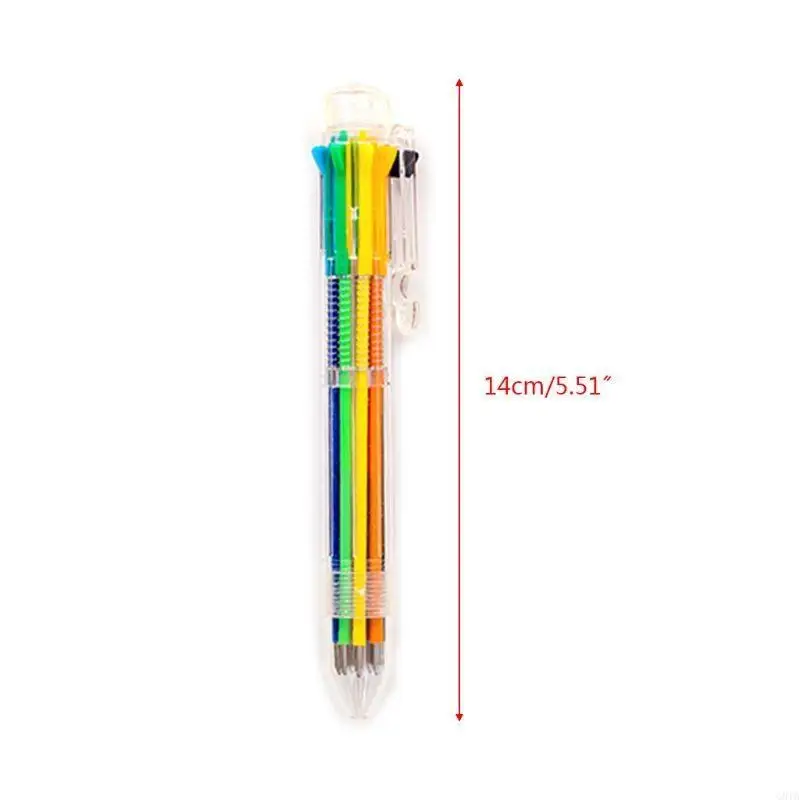 G8TA สำหรับ Pen Ballpoint Multicolor Creative Lovely Stationery กด 8 Pen Oil Oil Pen