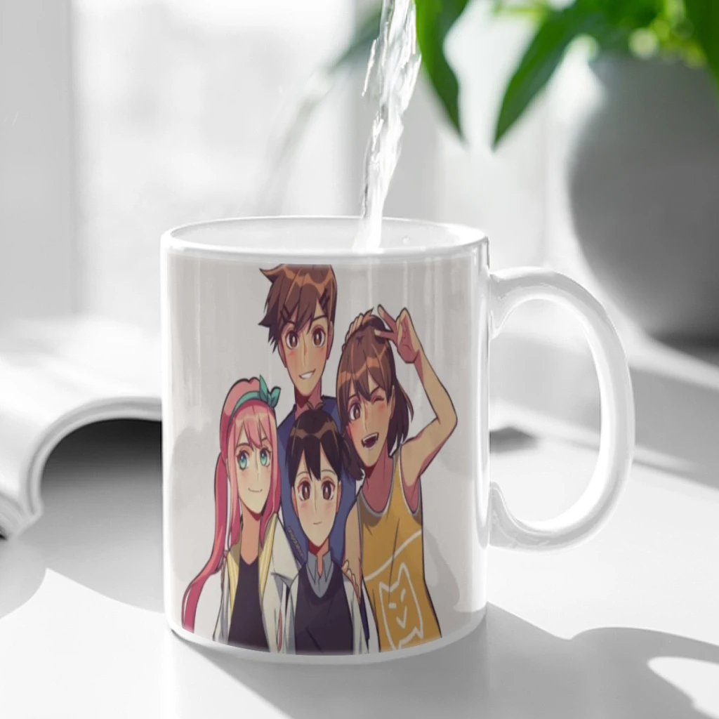 

Omori Art Coffee Mug 11oz Fun Ceramic Coffee Tea Cocoa Cup Handle Tea Drink Cup