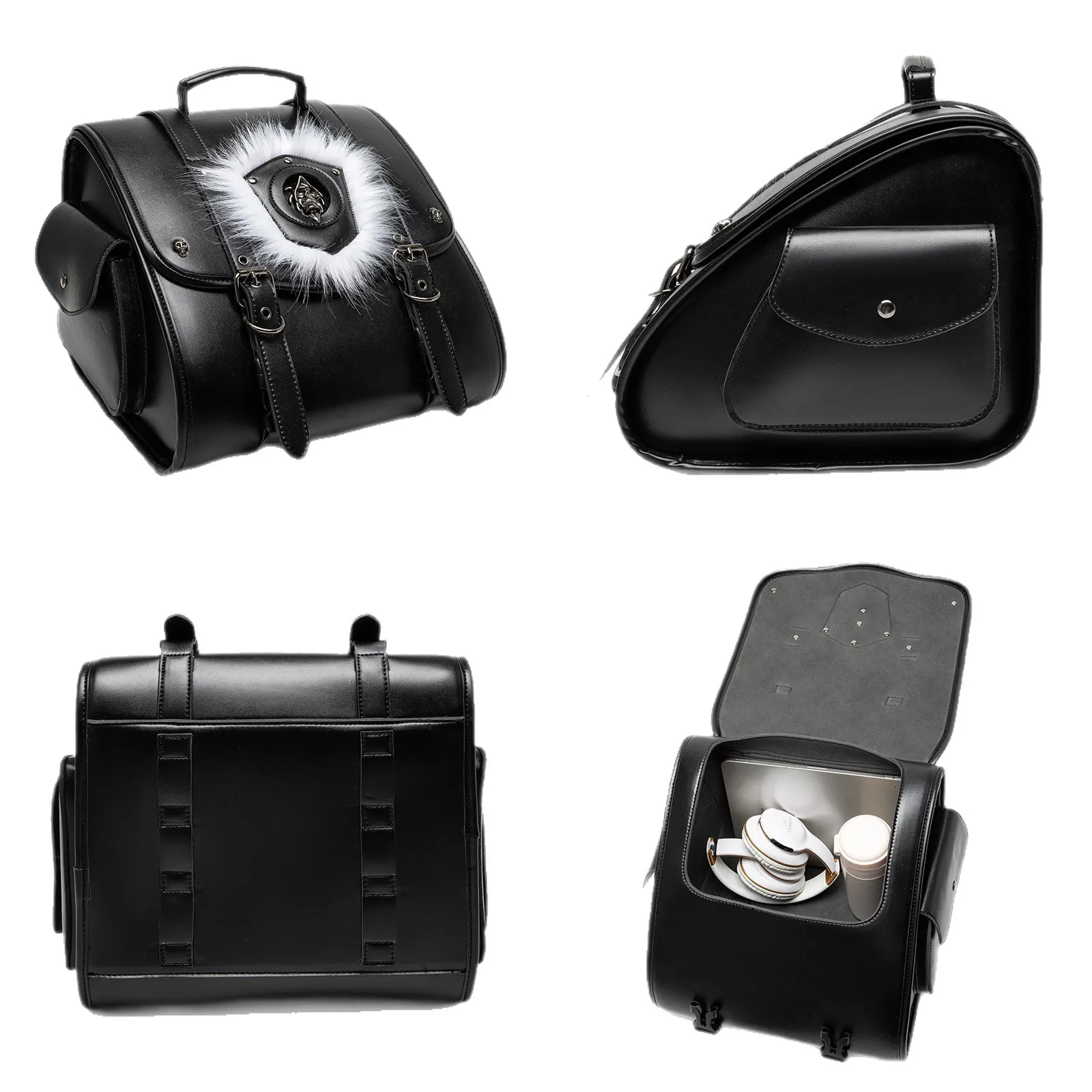 Best-selling punk retro motorcycle tail bag, motorcycle accessories, large-capacity rider gear modification bag