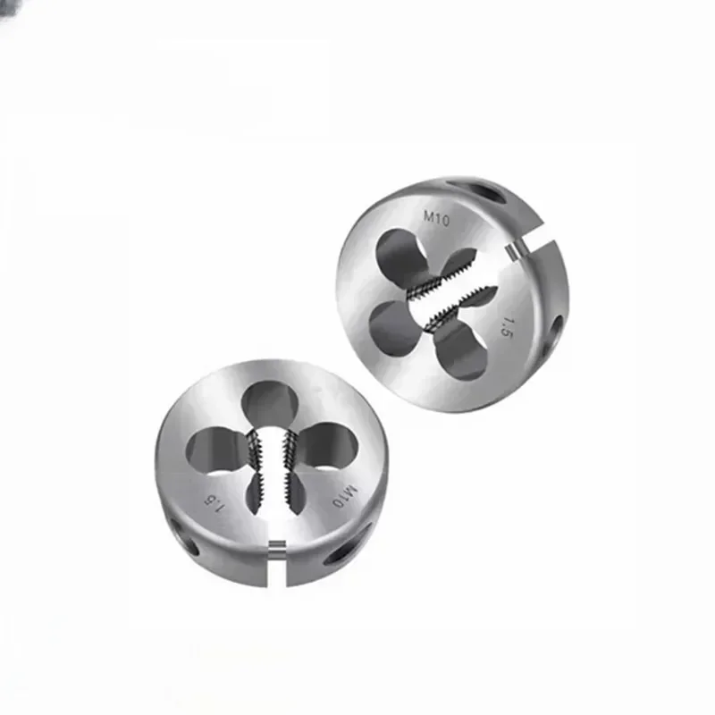 

3pcs M0.8x0.2 HSS Round Adjustable Die Metric Standard Screw Threading Dies Adjustable Round Split Dies Machine Hand Tools