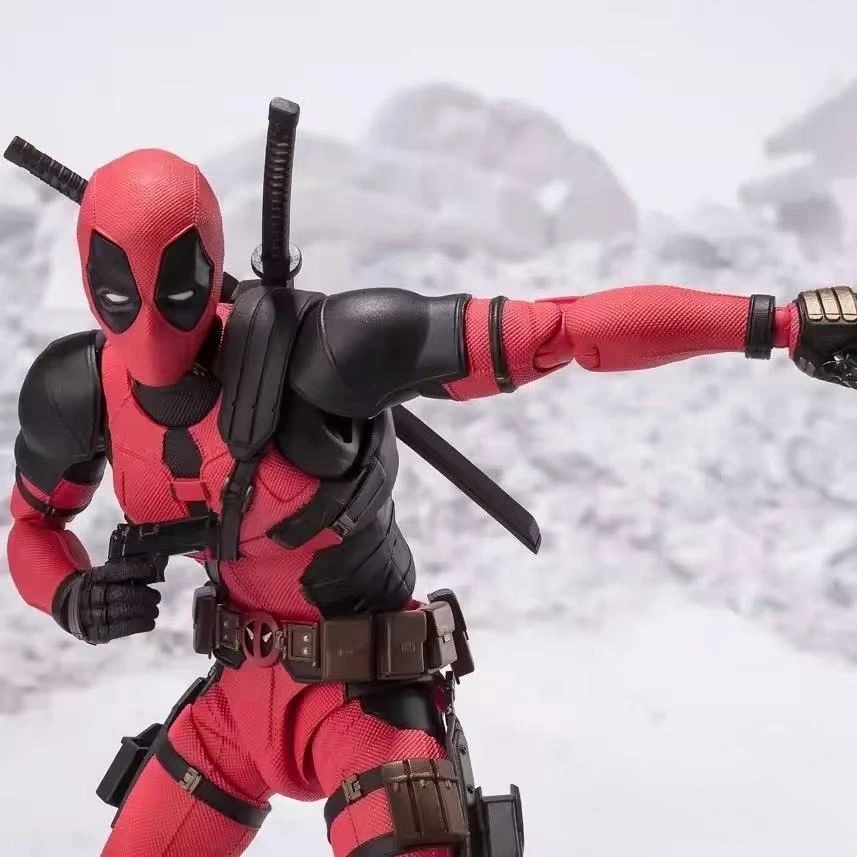 Bandai SHF Deadpool and Wolverine 2024 Movie Version Deadpool Little Guys Can Do It