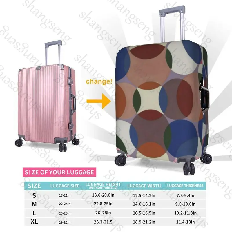 حقيبة واقية لحقيبة السفر منقطة بولكا بوينت، غطاء حماية مرن، غطاء أمتعة قابل للغسل، 18-32 بوصة #5