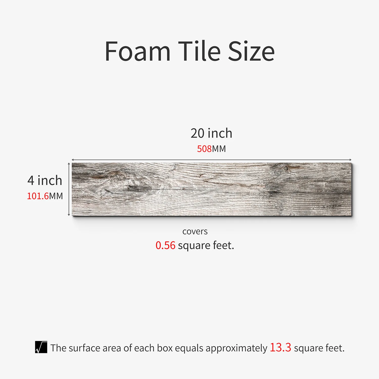 12PCS 50.8x10.16cm Rustic Wood PET Tiles, Thickened Peel & Stick Wall Ceiling Decals, Waterproof for Kitchen Cabinet Living Room