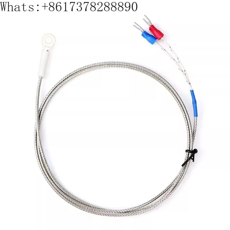 

5PCS Thermal plate surface sensor K-type patch thermocouple bore diameter 4/5/6 cold pressure end probe