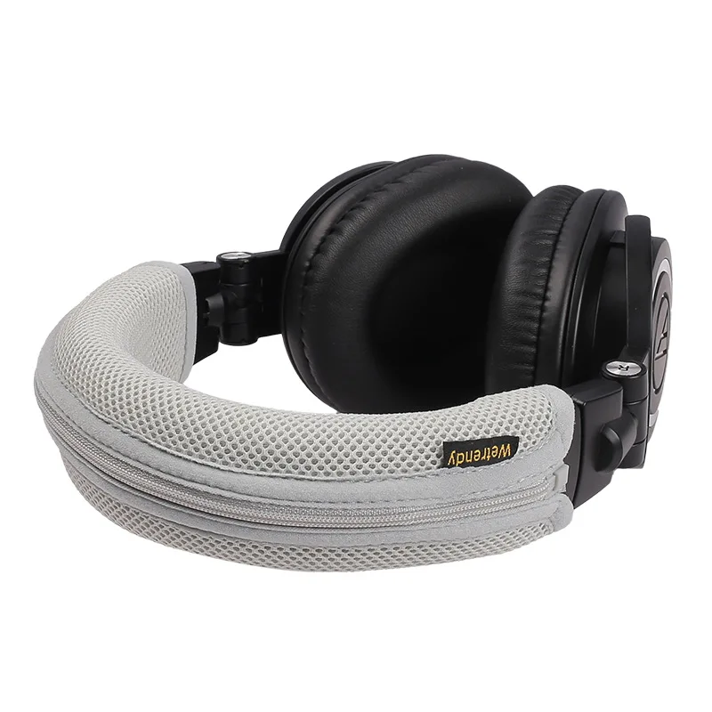 Kopfhörer-Kopfbügelabdeckung für Audio-Technica ATH-M50X Kopfhörer, Kopfbügel-Schutzhülle aus gestricktem Stoff mit Reißverschluss, hochwertiges Tragegefühl – Detail 4