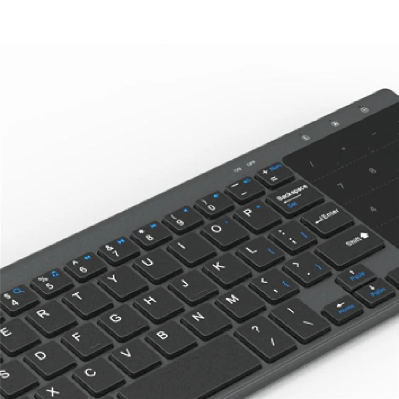 

Беспроводная клавиатура ATS-Slim 2,4G с сенсорной панелью, номером мыши, цифровая беспроводная USB-клавиатура для настольного компьютера Android Windows