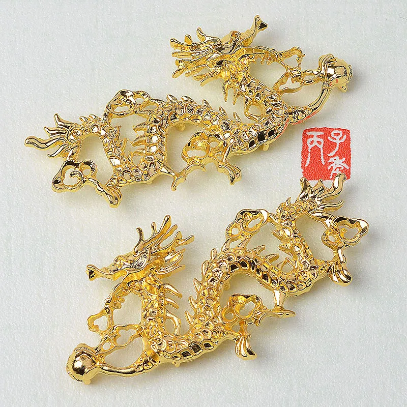 

100 pieces set antique series new hot-selling electroplating left and right China dragon DIY handmade spot wholesale