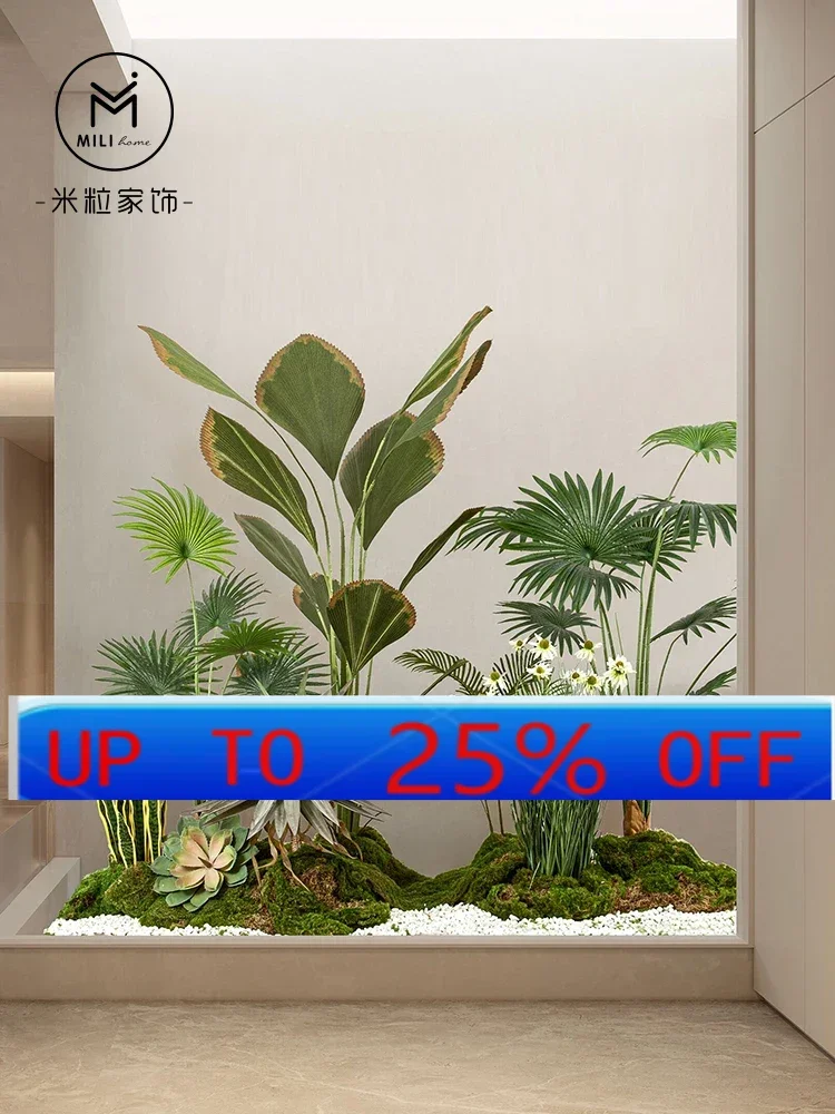 

LMMlight luxury tropical simulated green plant landscaping bionic plant landscape interior window floor decoration