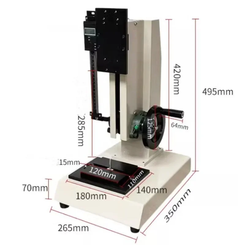 Hot Sale Horizontal Vertical Pointer Digital Display Push Tension Meter Test Stand Tension Test Machine Bench Hand Test Stand