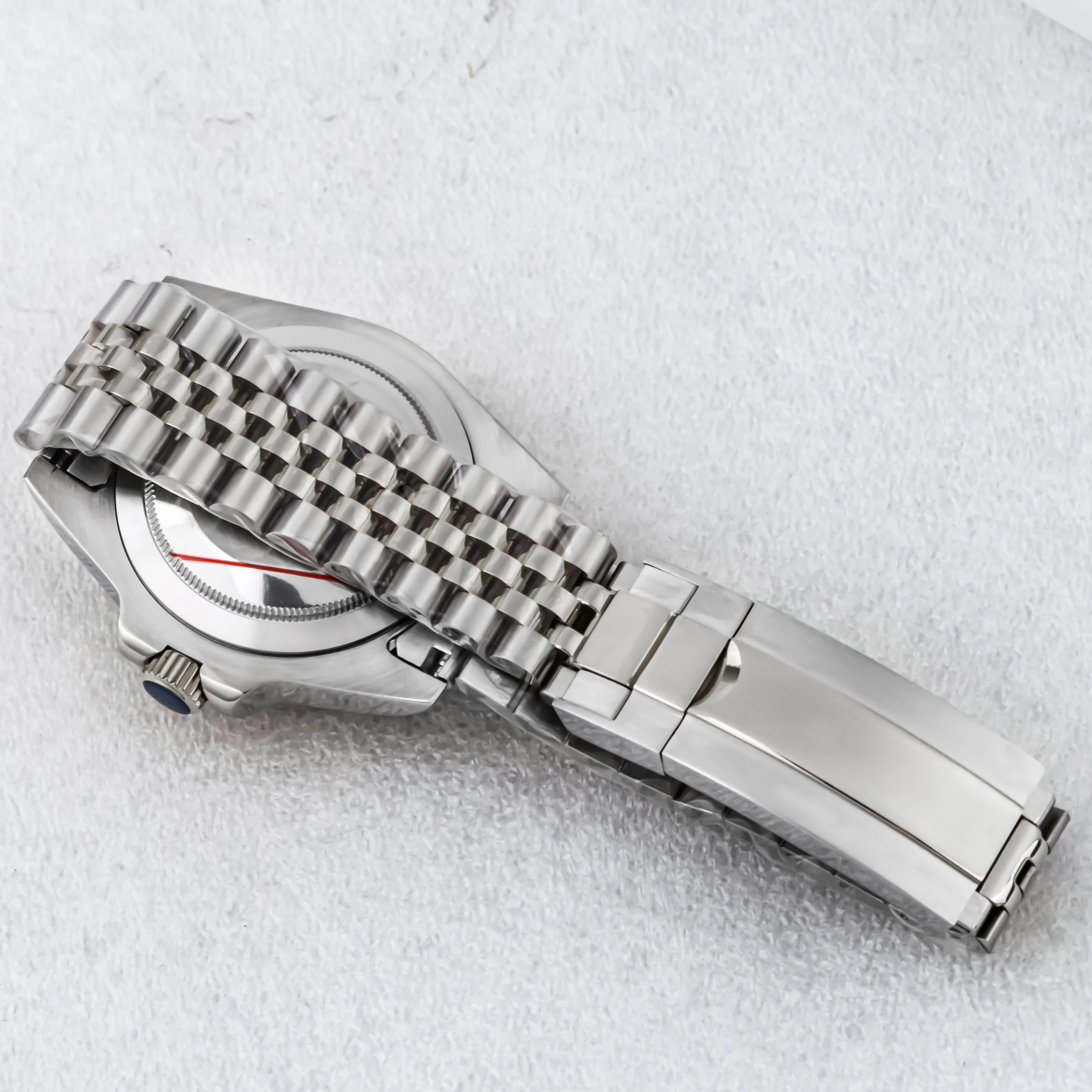 NH35 Case Jubilee Bracelet Stainless Sapphire Glass for NH34 NH35 NH36 movement 28.5mm dial MOD Submariner GMT Yacht Watch Case