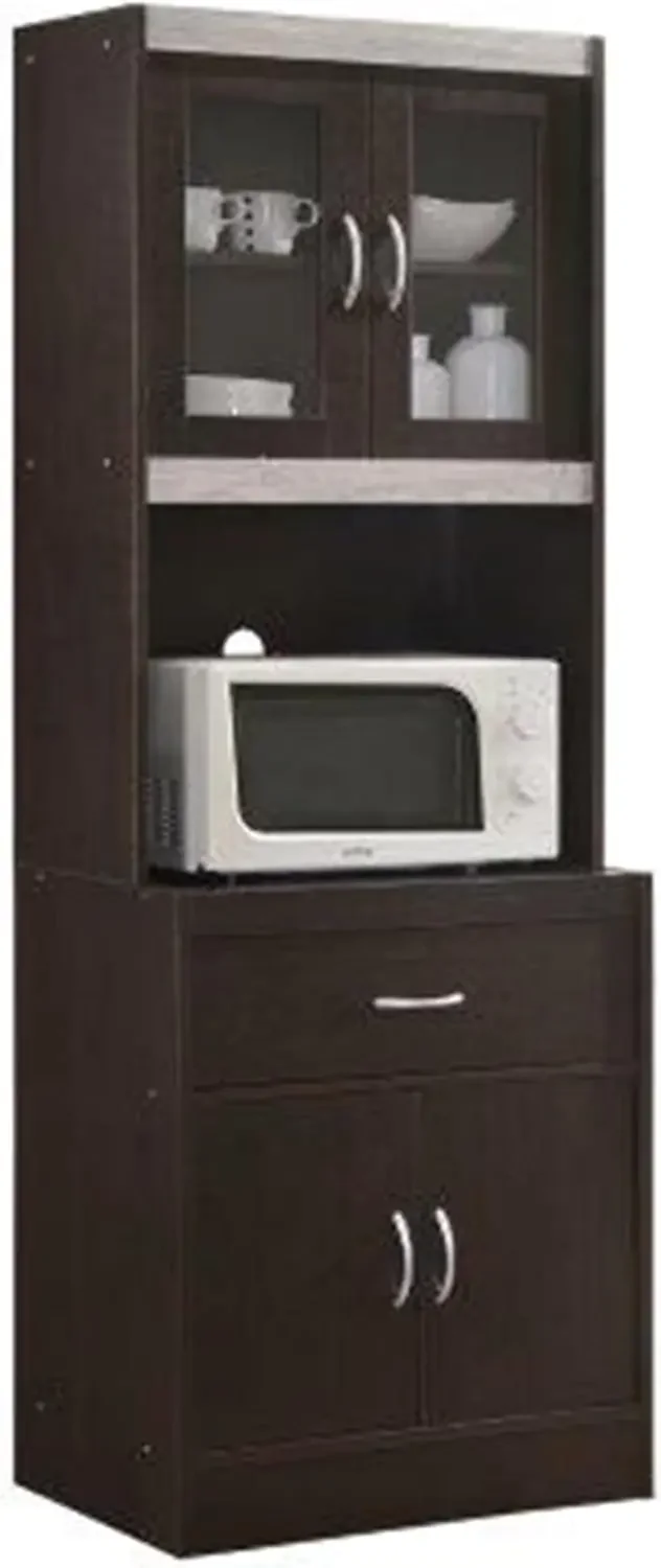 CHOCO Kitchen Cabinet, Chocolate Grey