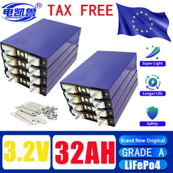 1-16PCS new 3.2V 32ah Lifepo4 battery pack 3C 5C discharge DIY 12V 24V 36V 48V electric motorcycle inverter charging battery