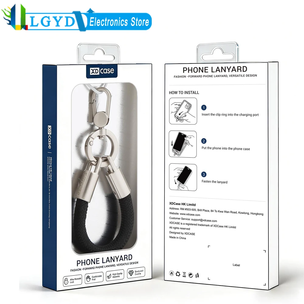 

XDcase 10,6 см ремешок на запястье с защитой от потери телефона и модная металлическая пряжка, встроенный чехол для телефона с веревкой для iPhone, Samsung, Xiaomi