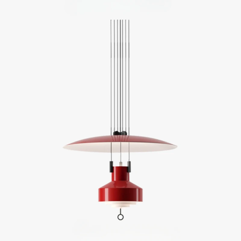 Designer's lifting lamp, ancient minimalist dining room study, bedside art UFO chandelier