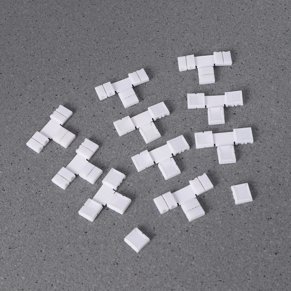 10 قطعة T شكل مصباح ليد قطاع الزاوية موصل ل 10 مللي متر Rgb شرائط مصباح سهلة التركيب لا لحام مقاوم للماء غير مقاوم للماء