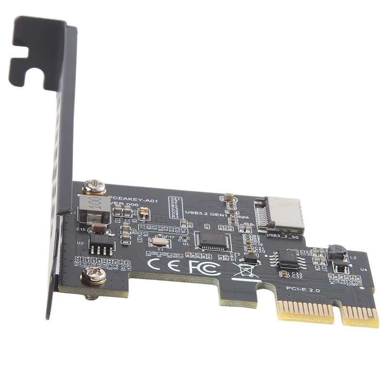 

Карта расширения PCI-E 1X к USB 3.2 GEN1 5 Гбит/с Type-E A-Key, интерфейс передней панели Type-C для настольного ПК (ASM1042A)-N33R