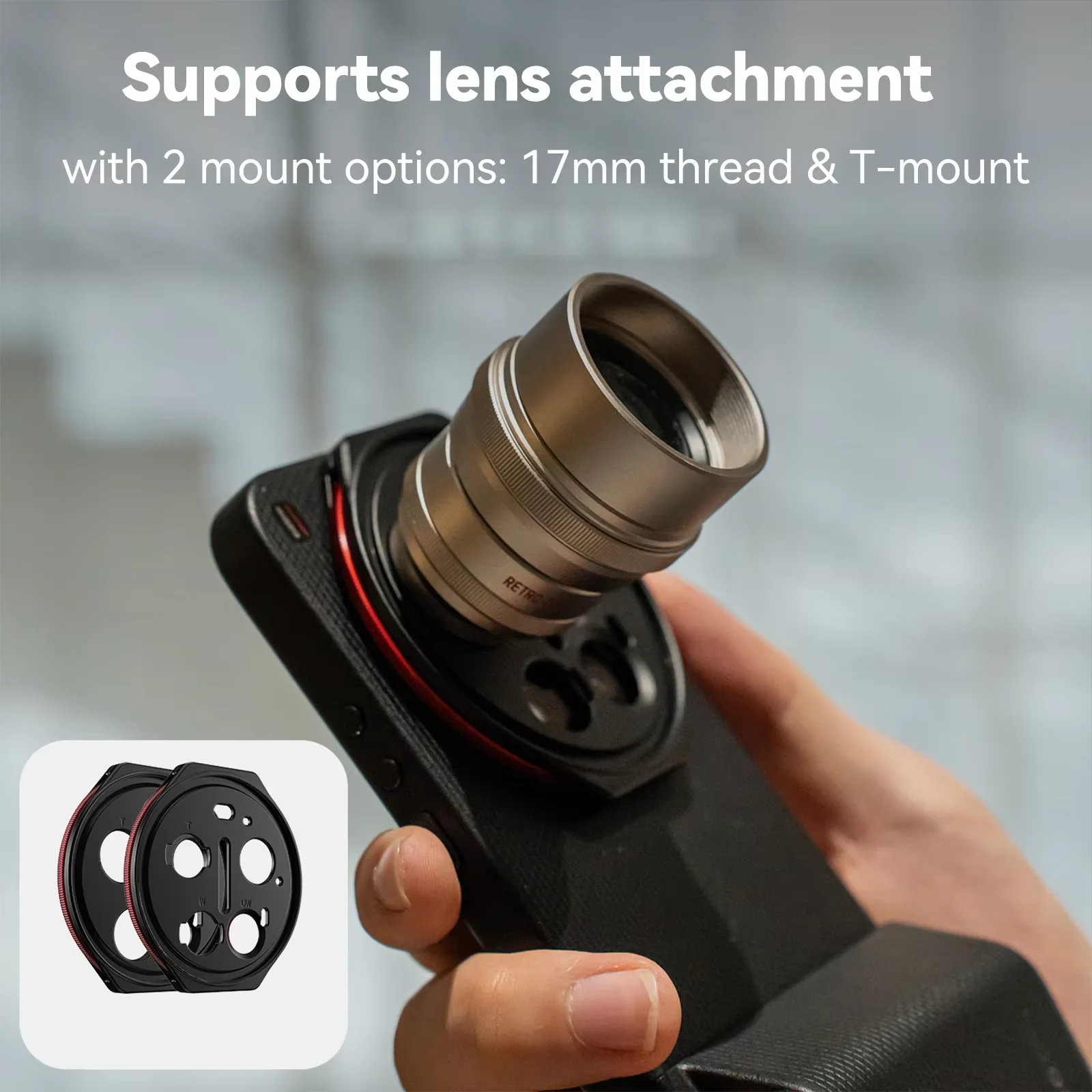 Photography Xiaomi 17 Ultra - Anneau adaptateur d'objectif pour téléphone portable