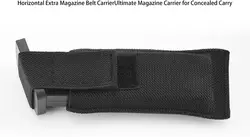 Extra Bolsa Horizontal Porta Cargadores Pistola 9mm con Gancho y Bucle